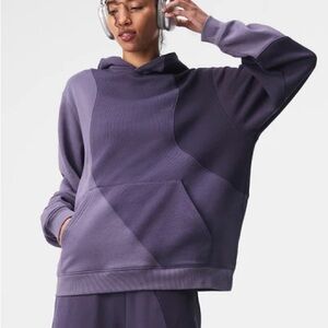 Alo Yoga Make Waves Hoodie in Italian Plum Purple Color XL
